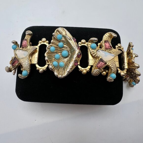 Enchanted Starfish and Sea Shells Vintage Bracelet - Picture 6 of 8